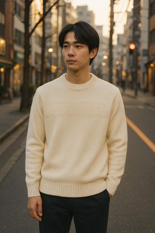 【秋冬新作】柔らか素材ニットセーター｜男女兼用・軽量・保温