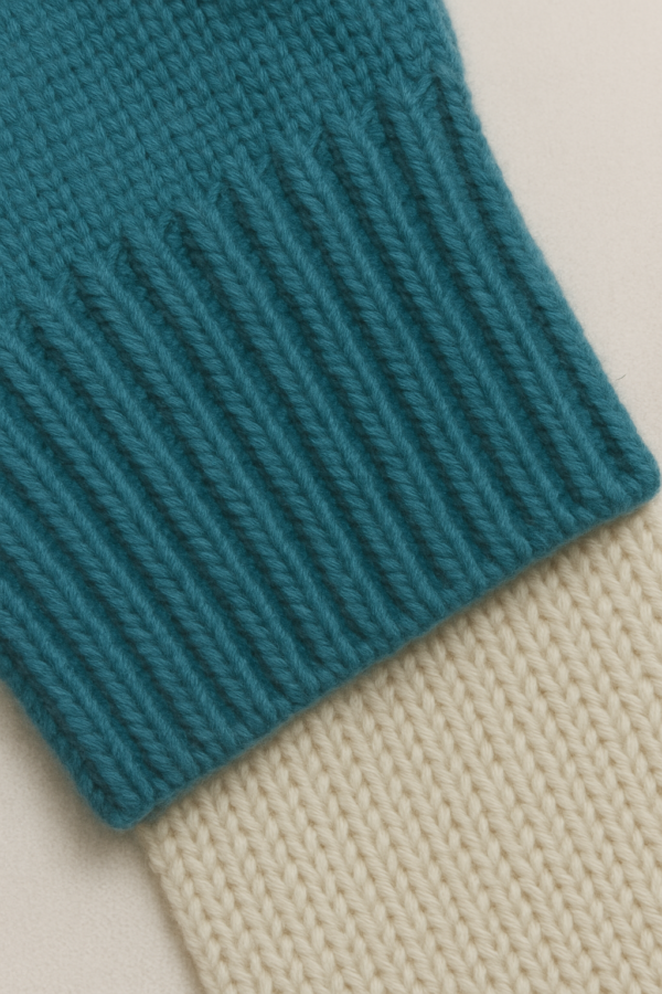 チェック柄 クルーネック オーバーサイズ ニットプルオーバー